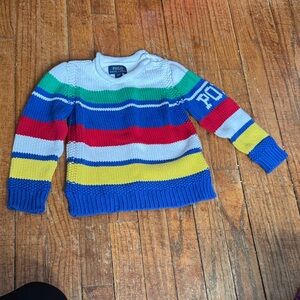 Polo by Ralph Lauren Multicolor Striped Kids Sweater